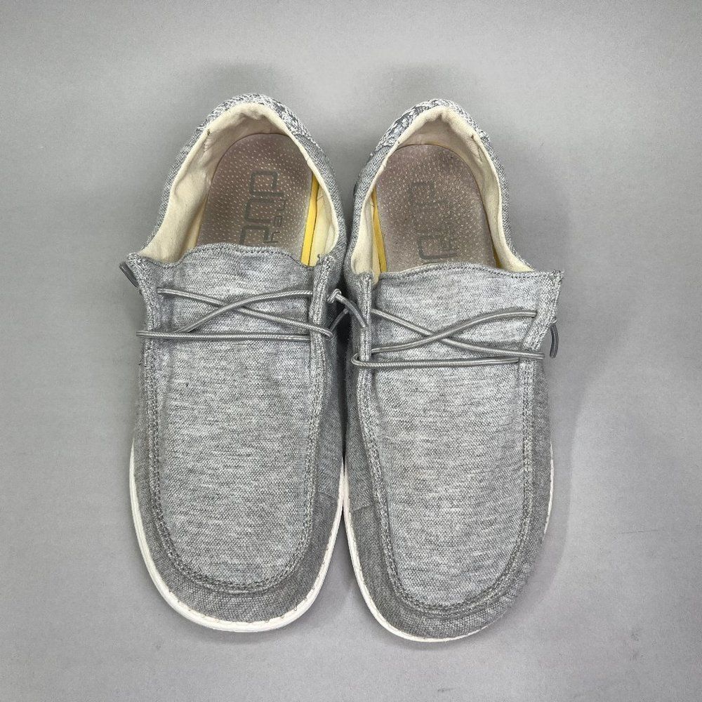 Hey Dude Wendy Stretch Shoes Women's Size 9 Fleece Glacier Gray Slip On Sneakers - Picture 3 of 10
